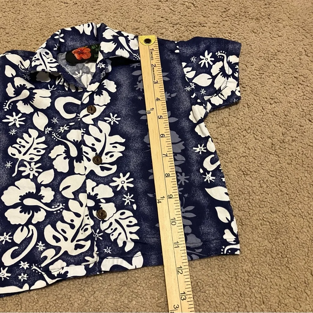 Ali'i‎ Fashions Hawaii Boys Blue Hawaiian Button Up Shirt & Short Set
